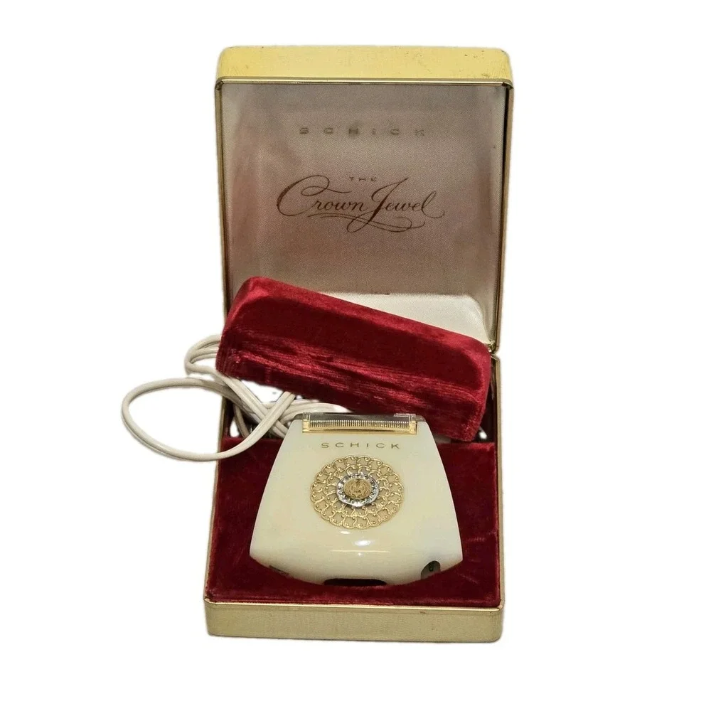 Electric Shaver Schick The Crown Jewel 1960s Ladies Vintage Tested Working Case